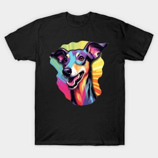 Colorful Cartoon Galgo Espanol Greyhound Spanish T-Shirt